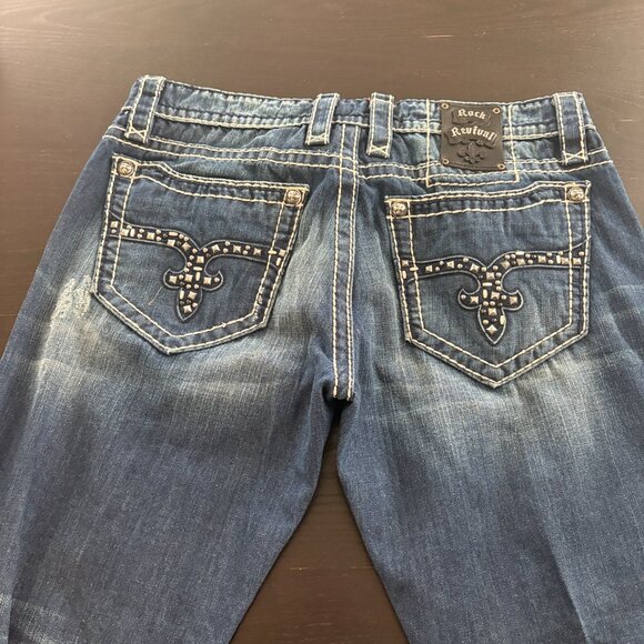 Mens Rock Revival Karl Denim Jeans 36 X 30 - Picture 2 of 11